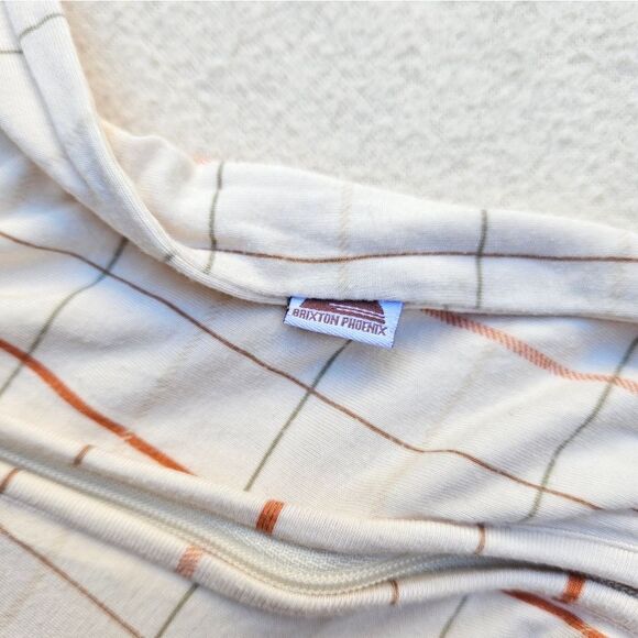 Brixton Brixton Cream Plaid Bamboo Zip Romper 12-18M - Picture 6 of 10